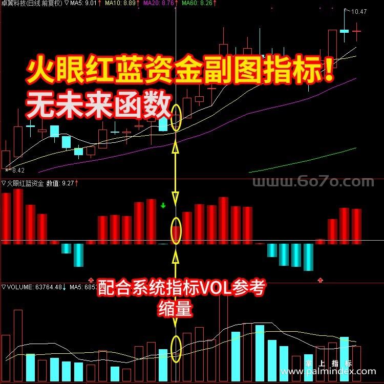 [ZS0207]红蓝资金-通达信副图指标公式