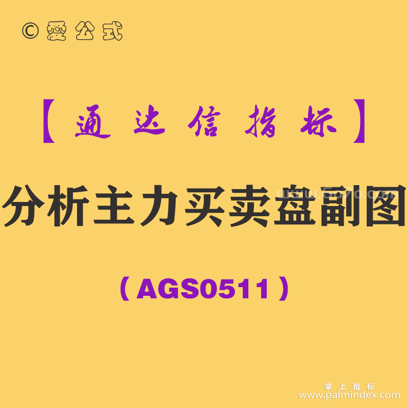 [AGS0511]分析主力买卖盘副图-通达信指标公式