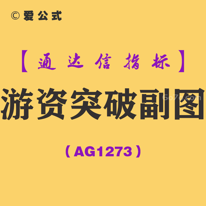 [AG1273]游资突破副图-通达信指标公式